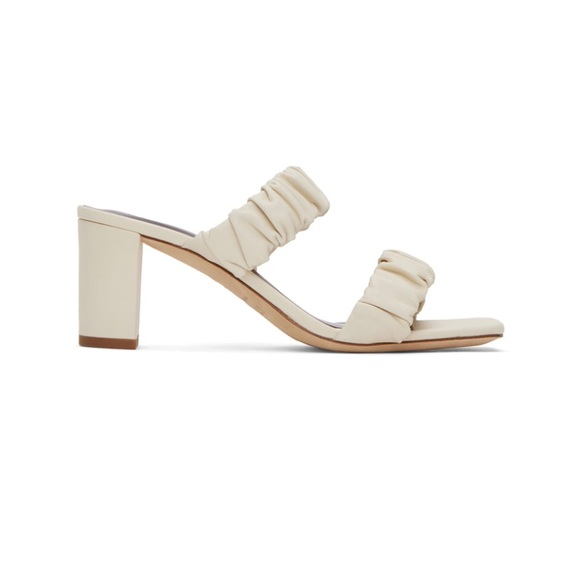 STAUD Shoes - NWOT STAUD Off-White Frankie Heeled Sandals